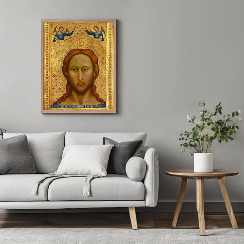 Posterizer 1 pcs-Christ and Angels-Golden painting poster-Religious Posters-Gifts for Christians -Decor for Church, Sunday School Classroom- unfra...