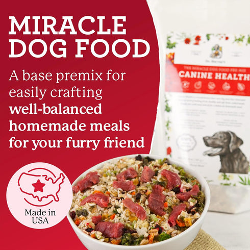 Dr. Harvey's Canine Health Miracle Dog Food, Human Grade Dehydrated Base Mix for Dogs with Organic Whole Grains and Vegetables (Trial Size 6.5 Oz)...