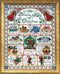 Design Works Crafts 5435 12 Days of Christmas Counted Cross Stitch Kit, 14 by 18" , White...