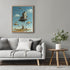Posterizer 1 pcs-sci-fi flying fish and floating hunted house-Abstract & Modern Art-Fantasy & Fiction Art-Gift for Art Lovers-Decor for Home & Off...
