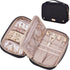 NISHEL Travel Jewelry Case, Travel Organizer for Necklaces, Earrings, Rings, Bracelets, Watch, Black...