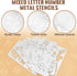 Lewtemi 6 Pcs Mixed Metal Stencil Wood Stencil Templates Stencils for Journaling Wood Burning Stencils for Wood Carving Drawing Engraving Scrapboo...