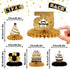 LINGTEER Happy 55th Birthday Table Honeycomb Centerpieces Cheers to 55th Birthday 55 Years Old Party Table Decorations Gift Sign....