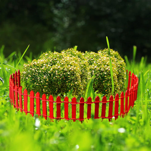 36 Inch Mini Fence Fairy Garden Fence & Waterproof LED 40FT 100 LED Solar String Lights with 8 Lighting Modes | Fairy Garden Accessories Outdoor (...