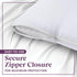 CirclesHome Pillow Protectors 2 Pack Standard Zippered - 100% Cotton Breathable Pillowcases - Protects Pillows from Dirt, Dust and Debri (Standard...