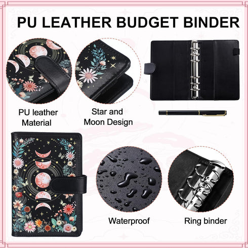 32 Pcs Budget Binder A6 Money Organizer Budget Binder with Zipper Envelope Budget Planner for Cash Budget Money Bill Organizer Expense Budget Shee...