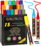CHALK MARKERS By FANTASTIC MEGA 18 Pack, BEST Art, Menu Board Bistro Boards - Glass & Window Paint Marker Pens - Reversible 6mm Fine or Chisel Tip...