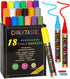 CHALK MARKERS By FANTASTIC MEGA 18 Pack, BEST Art, Menu Board Bistro Boards - Glass & Window Paint Marker Pens - Reversible 6mm Fine or Chisel Tip...