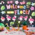HOWAF 56pcs Flamingo Cutouts, Hawaii Flamingo Themed Welcome Paper Cut Outs with Dot Glues for School Classroom Bulletin Board Decoration, Summer ...