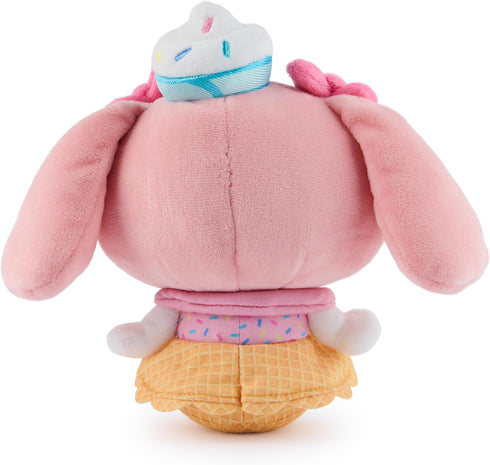 GUND Sanrio Hello Kitty and Friends My Melody Ice Cream Plush, Stuffed Animal for Ages 1 and Up, Pink/White, 6”...