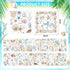 Dispowreath 16 Sheets Ocean Boho Rub on Transfers Stickers Mixed Sea Life Rub on Transfers for Crafts Fish Starfish Decor Furniture Decals for DIY...