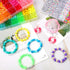 Acerich 4022 Pcs Pony Beads for Friendship Bracelet Making Kit, 96 Colors 5 Boxes Friendship Bracelet Beads 6x9mm Rainbow Kandi Beads with 1000 Pc...