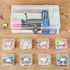 Small Bead Organizers with Handle, 24 Pcs Plastic Storage Cases, Mini Clear Craft Containers with Hinged Lid and Label Small Parts Storage Boxes f...