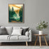 Posterizer 1 pcs-beautiful nature scene with evergreen trees and mountains 10-Landscape & Nature Art-Gift for Art Lovers-Decor for Home & Office- ...