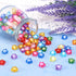 Craftdady 200pcs Transparent Random Mixed Colors Acrylic Star Spacer Beads 12x11mm Round Bead Inside Plastic Loose Charms with 2mm Hole for DIY Je...