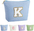 Makeup Bag - Travel Makeup Bag Cosmetic Bag, Monogram Initial Makeup Bags, Cosmetic Bag, Make Up Bag, Travel Cute Makeup Pouch Makeup Case, Person...
