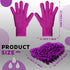 3 Pairs Dusting Gloves with 3 Pcs Microfiber Mitt, Washable Double Sided Cleaning Gloves Microfiber Dusting Mitten for Plant Car Window Corner Hou...