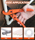 Pipe Cutter, High Performance blade Made Ratchet-type Pipe Cutter, One-hand Fast Pipe Cutting Tool for PVC PPR PE PEX Pipe and Other Plastic Pipe ...