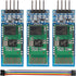 3Pcs HC-06 RS232 4 Pin Wireless Bluetooth Serial RF Transceiver Module Bi-Directional Serial Channel Slave Mode...