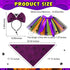 6 Pieces Pet Halloween Costume Dog Accessories includes Tulle Tutu Skirt Halloween Dog Bandana Cute Headband Wizard Hat with Spider Halloween Cost...