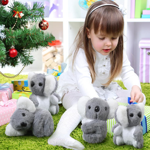 Poen 9 Pcs Koala Stuffed Animal, Plush Koala Bear Simulation Cute Small Stuffed Animals Doll Mini Koala Toy with Pearl Chain Soft Koala for Birthd...