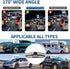 HD Backup Camera - 170 Wide Angle, Universal License Plate, IP69 Waterproof, Reverse Camera for Cars & Trucks...