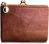Womens Wallet Small Bifold Rfid Ladies Mini Vintage Coin Purse With Zipper and Kiss Lock (Brown)...