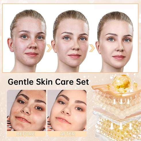 Rice Skin Care Sets For Women, 5/6Pcs Skin Care Kit, Moisturizing Skin Care Gift Set , Face Care Kit Inclusde Rice Mask, Cleanser, Toner, Lotion, ...