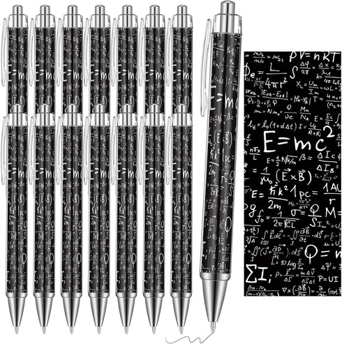 48 Pcs Math Ballpoint Pen Back to School Party Favor Black Ink Retractable Ballpoint Pens for Teacher's Day Gifts Students Party Supplies Office H...