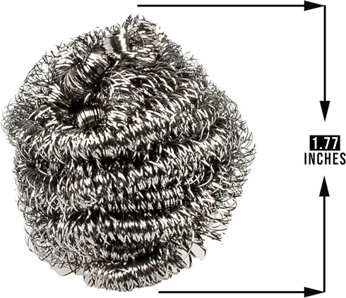 Stainless Steel Sponge Set, Metal Sponge, Metal Scrubber, Stainless Steel scouring pad (Pack of 6) Weight 10g...