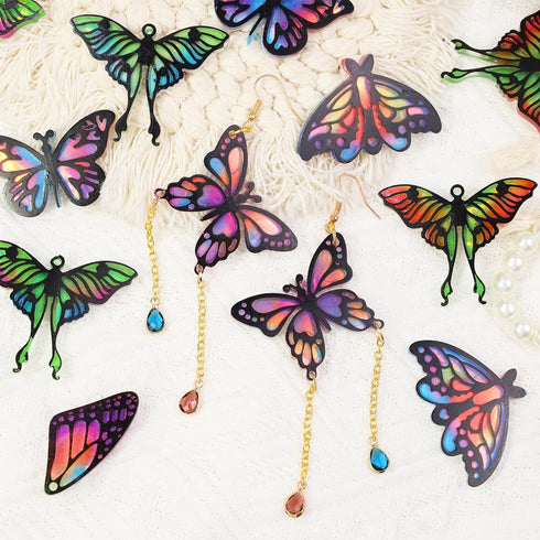 LET'S RESIN Resin Earring Molds, 2 Pcs Resin Molds Silicone with Butterfly Moth Wings Shapes, Silicone Molds for Resin Jewelry, DIY Art Craft...