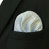 S&W SHLAX&WING Mens Pocket Squares White with Black Dots for Suits Foulard...