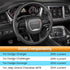 Steering Wheel Cover Trim Interior Accessories Decoration Kit for 2015-2021 Dodge Challenger Charger, for 2014-2021 Dodge Durango & Jeep Grand Che...