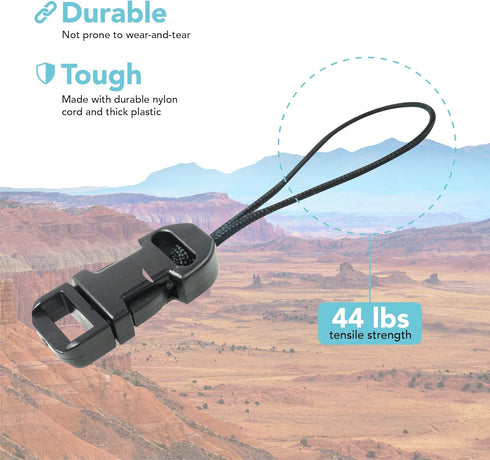 Foto&Tech 2 Pieces Quick Release QD Loop Connector for Camera Neck Strap Compatible with Fujifilm Samsung Sony Olympus Panasonic Canon Nikon Penta...