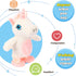 Hopearl Talking Unicorn Repeats What You Say Walking Electric Interactive Animated Toy Speaking Plush Buddy Gifts for Toddlers Birthday, 9.5''...