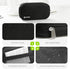 AUVON Canvas Bag Travel Pill Organizer 2 Times a Day, Large AM/PM Weekly Pill Box 7 Day Pill Case with Portable Black Zipper Cloth Bag for Holding...