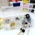 4PCS Plastic Tray, 2x10 2x15 Grids Bead Organizer With Movable Dividers Storage- Adjustable Clear Compartment Plastic Organizer-Travel Organizer B...