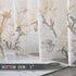 Tollpiz Floral Short White Sheer Tier Curtains Flower Print Vine Embroidery Kitchen Half Curtain Rod Pocket Café Voile Window Curtains for Bathroo...