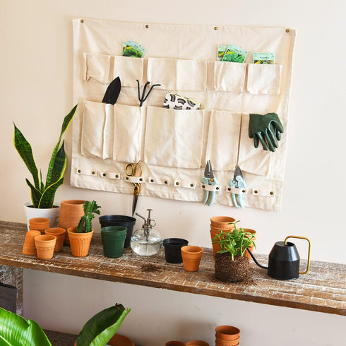 Household Essentials Short Canvas Craft and Garden Wall Organizer...