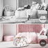 Clastyle Rectangle Rose Floral Baby Girl Gift Basket Outdoor Towel Storage Pool Toy Beach Blanket Basket Pink Flower Shelf Basket for Clothes Toy ...