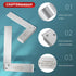 Engineer Square Machinist Square Set Mechanical Steel High Precision Square Woodworking Wide Base Square Tool Wide Sitting Angle Square L-Type Mea...