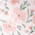 Crane Baby Soft Cotton Crib Mattress Sheet, Fitted Sheet for Cribs and Toddler Beds, Pink Floral, 28”w x 52”h x 9”d...