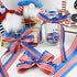 Patriotic Satin Ribbon,5/8 Inch, 10 Yards,American Flag Ribbon Red Blue White Star and Stripe Ribbon for July 4 th Memorial Day,President's Day Gi...