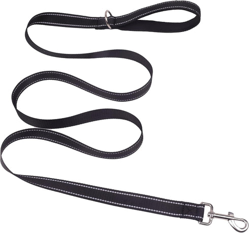 Double-Sided Reflective Dog Leash for Large & Medium and Small Dogs, Strong and Durable Pet Nylon Leashes with Soft Padded Handle Leashes,Puppy Le...