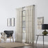 Clean Window Twill Stripe Anti-Dust Allergy/Pet Friendly Anti-Dust Sheer Curtain Panel, 52" x 84", Gray...
