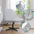 Armless Criss Cross Office Desk Chair Cover Slipcover,Accent Mid Back Wide Swivel Task Vanity Slipper Chair Protector Stretch Removable without Ar...