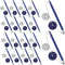 Secure Pen with Adhesive Pen Chain and Security Blue Ink Pen Holder for Home Office Supplies (20 Pieces)...
