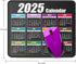Calendar Mouse Pad with Non-Slip Rubber Base, Premium-Textured & Waterproof Mousepads with Stitched Edges, Mouse Pads for Computers, Laptop, PC, O...