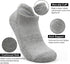 No Show Ankle Running Socks Men & Women Low Cut Hidden Athletic Cushioned Sports Tab Socks for Hiking Cycling Golf Gym Tennis Walking Workout 3 Pa...