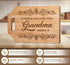 Grandma gifts, Gifts for Grandma - Engraved Bamboo Cutting Board 12.3"L x 8.7"W x 0.4"Th - Grandma Birthday Gifts, Grandma gifts from Grandkids...